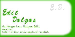 edit dolgos business card